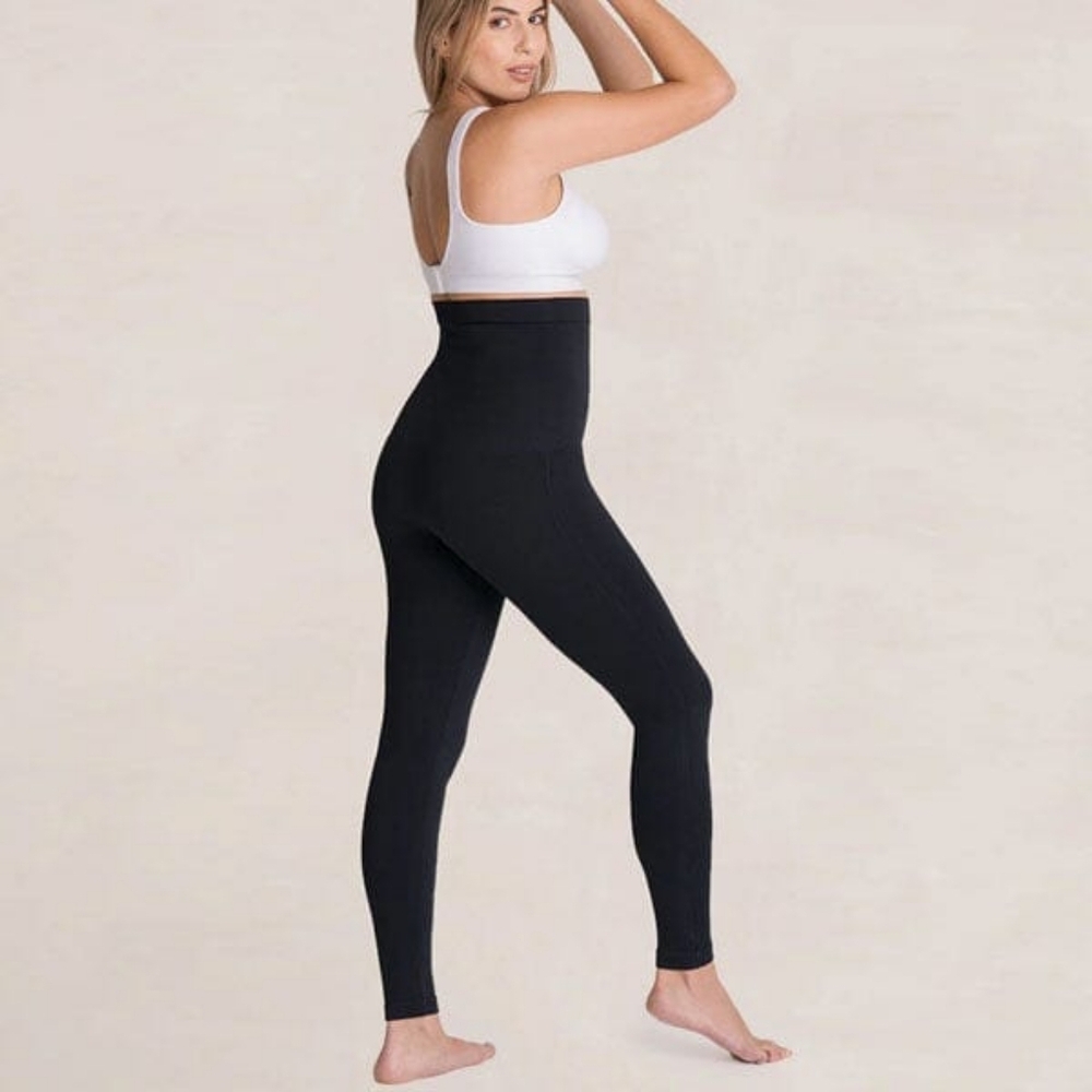 Shapermint Slim Shaper Slimming High Rise Black Pants Leggings Women’s Medium